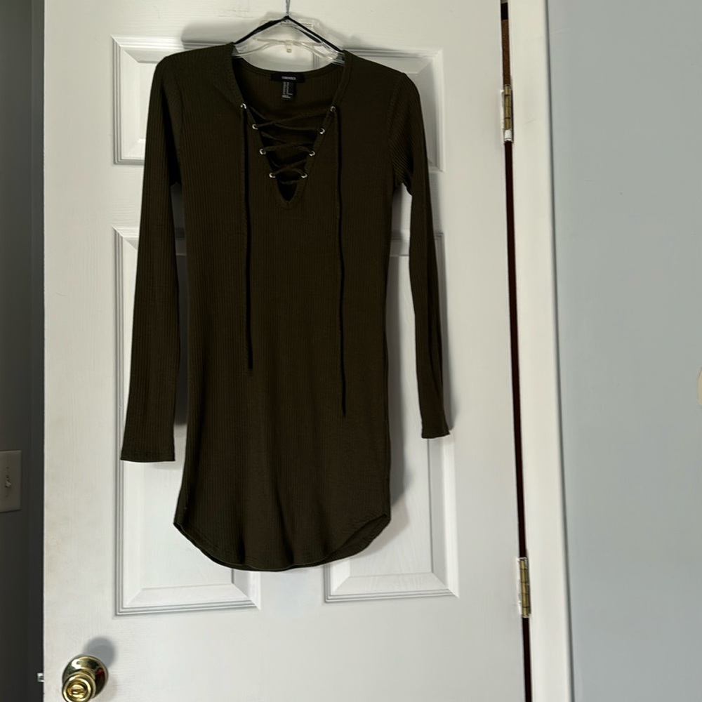 Forever 21 Olive Green Dress